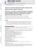 Cover page: Enhanced visceromotor emotional reactivity in dyslexia and its relation to salience network connectivity