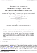 Cover page: Rectangular analogues of the square paths conjecture and the univariate Delta conjecture