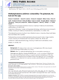 Cover page: Methamphetamine Addiction Vulnerability: The Glutamate, the Bad, and the Ugly