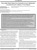 Cover page: Reversible Total Vision Loss Caused by Severe Metformin-associated Lactic Acidosis: A Case Report