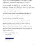 Cover page: Neuropsychological and dimensional behavioral trait profiles in Costa Rican ADHD sib pairs: Potential intermediate phenotypes for genetic studies.