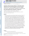 Cover page: Evaluation of bound and pore water in cortical bone using ultrashort‐TE MRI