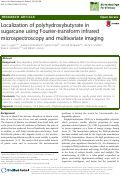 Cover page: Localization of polyhydroxybutyrate in sugarcane using Fourier-transform infrared microspectroscopy and multivariate imaging