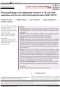 Cover page: Clinicopathologic and radiographic features in 33 cats with aspiration and 26 cats with bronchopneumonia (2007-2017).