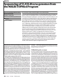 Cover page: Sequencing of 53,831 diverse genomes from the NHLBI TOPMed Program