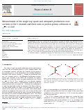 Cover page: Measurement of the single top quark and antiquark production cross sections in the t channel and their ratio in proton-proton collisions at s = 13 TeV