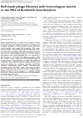 Cover page: Self-made phage libraries with heterologous inserts in the Mtd of Bordetella bronchiseptica