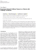 Cover page: Functional Adrenal Collision Tumor in a Patient with Cushing's Syndrome.