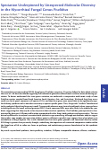 Cover page: Speciation Underpinned by Unexpected Molecular Diversity in the Mycorrhizal Fungal Genus Pisolithus