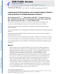 Cover page: Cerebrospinal fluid biomarkers and cerebral atrophy in distinct clinical variants of probable Alzheimer's disease