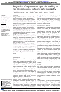 Cover page: Progression of asymptomatic optic disc swelling to non-arteritic anterior ischaemic optic neuropathy