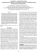 Cover page: Controlled vs. Automatic Processing:
A Graph-Theoretic Approach to the Analysis of Serial vs. Parallel Processing
in Neural Network Architectures