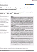 Cover page: Influence of early‐life adversity on responses to acute and chronic ethanol in female mice