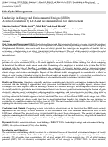 Cover page: Leadership in Energy and Environmental Design (LEED) - A critical evaluation by LCA and recommendations for improvement