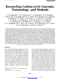 Cover page: Reconciling carbon-cycle concepts, terminology, and methods