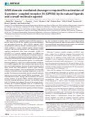 Cover page: GAIN domain-mediated cleavage is required for activation of G protein-coupled receptor 56 (GPR56) by its natural ligands and a small-molecule agonist.