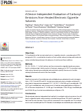 Cover page: A Device-Independent Evaluation of Carbonyl Emissions from Heated Electronic Cigarette Solvents