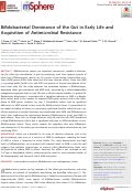 Cover page: Bifidobacterial Dominance of the Gut in Early Life and Acquisition of Antimicrobial Resistance