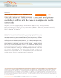 Cover page: Visualization of lithium-ion transport and phase evolution within and between manganese oxide nanorods