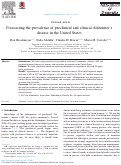 Cover page: Forecasting the prevalence of preclinical and clinical Alzheimer's disease in the United States