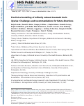 Cover page: Preclinical modelling of militarily relevant traumatic brain injuries: Challenges and recommendations for future directions