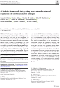 Cover page: A holistic framework integrating plant-microbe-mineral regulation of soil bioavailable nitrogen