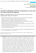 Cover page: The Effects of Radiation and Dose-Fractionation on Cancer and Non-Tumor Disease Development
