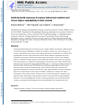 Cover page: Adult bacterial exposure increases behavioral variation and drives higher repeatability in field crickets