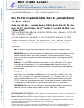 Cover page: How much do hospitalized adults move? A systematic review and meta-analysis