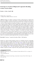 Cover page: Fosterage as a System of Dispersed Cooperative Breeding: Evidence from the Himba