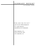 Cover page: How low can you go? air flow performance of low-height underfloor plenums