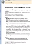 Cover page: An endocannabinoid signaling system modulates anxiety-like behavior in male Syrian hamsters