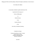 Cover page: Bringing the Public into Policymaking: National Participatory Institutions in Latin America