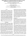 Cover page: Individual differences in multimodal child-directed language: Unraveling individual style, empathy and the Big Five personality traits