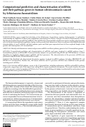 Cover page: Computational prediction and characterisation of miRNAs and their pathway genes in human schistosomiasis caused by Schistosoma haematobium.