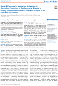 Cover page: Racial Differences in Medication Utilization for Secondary Prevention of Cardiovascular Disease in Kidney Transplant Recipients: A Post Hoc Analysis of the FAVORIT Trial Cohort