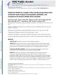 Cover page: Predictive Models for Length of Stay and Discharge Disposition in Elective Spine Surgery: Development, Validation, and Comparison to the ACS NSQIP Risk Calculator