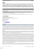 Cover page: Time-Limited Trials Among Critically Ill Patients With Advanced Medical Illnesses to Reduce Nonbeneficial Intensive Care Unit Treatments: Protocol for a Multicenter Quality Improvement Study