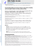 Cover page: Free-Breathing MRI Assessment of Body Composition in Healthy and Overweight Children