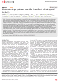 Cover page: Electronic stripe patterns near the fermi level of tetragonal Fe(Se,S).