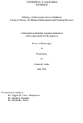 Cover page: Pathways of Dissociation Across Childhood: Caregiver History of Childhood Maltreatment and Parenting Processes