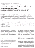 Cover page: Response to, "Atrial fibrillation and quality of life"