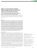 Cover page: What’s in a Prerequisite? A Mixed-Methods Approach to Identifying the Impact of a Prerequisite Course