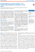 Cover page: Estimated GFR Accuracy When Cystatin C- and Creatinine-Based Estimates Are Discrepant in Older Adults.