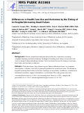 Cover page: Differences in health care use and outcomes by the timing of in-hospital worsening heart failure