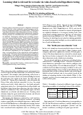 Cover page: Learning what is relevant for rewards via value-based serial hypothesis testing