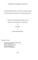 Cover page: A disembodied mind : the role of dysfunctional simulation systems in the social and cognitive deficits of autism spectrum disorders