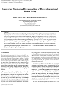 Cover page: Improving the efficiency of Topological Segmentation of Three-Dimensional Vector Fields