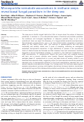 Cover page: Microsporidia-nematode associations in methane seeps reveal basal fungal parasitism in the deep sea