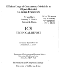 Cover page: Efficient usage of concurrency models in an object-oriented co-design framework